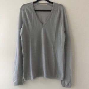 Vintage new Alessandro Dell’Acqua 100% virgin wool knit v-neck pullover sweater